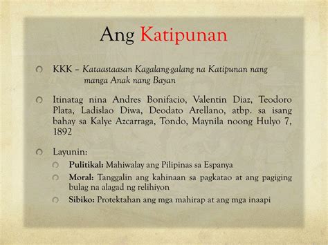 kartilya ng katipunan ppt